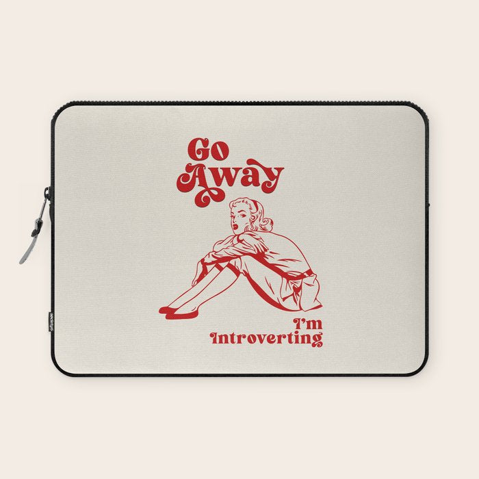 Go Away I'm Introverting Laptop Sleeve Gallery Image 1