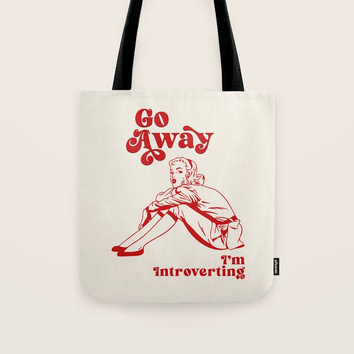 Go Away I'm Introverting Tote Bag Gallery Image 1