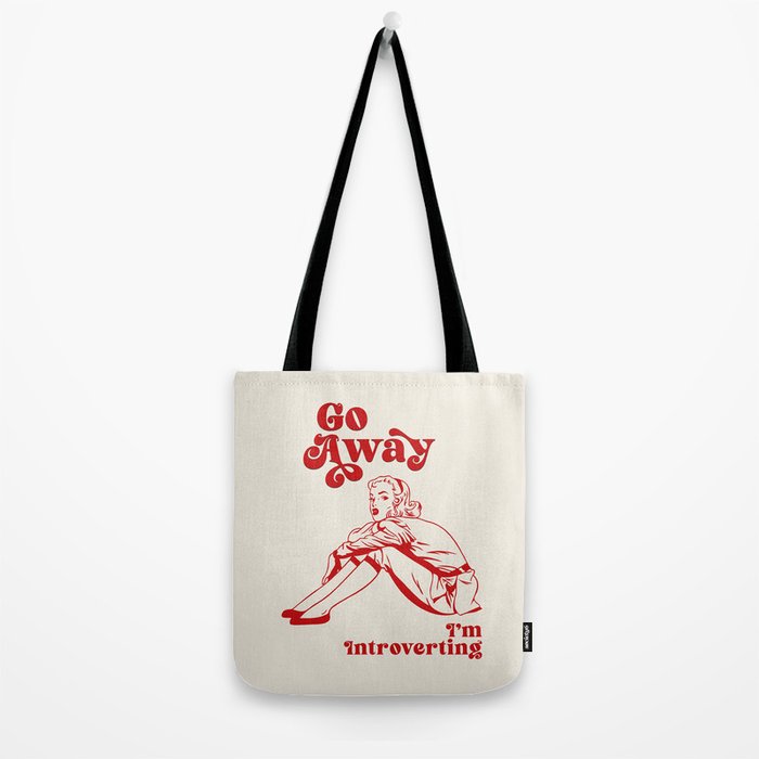 Go Away I'm Introverting Tote Bag Gallery Image 2