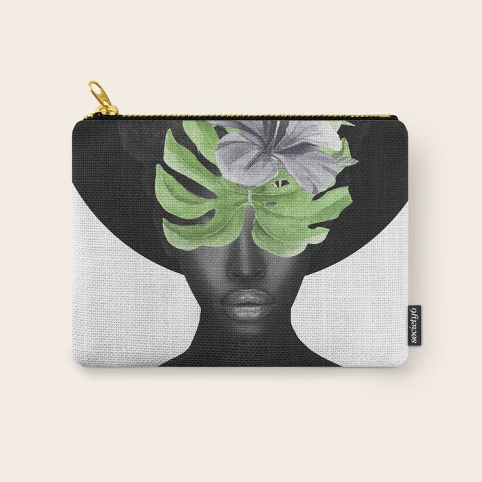 Tropical Girl Carry All Pouch Gallery Image 1