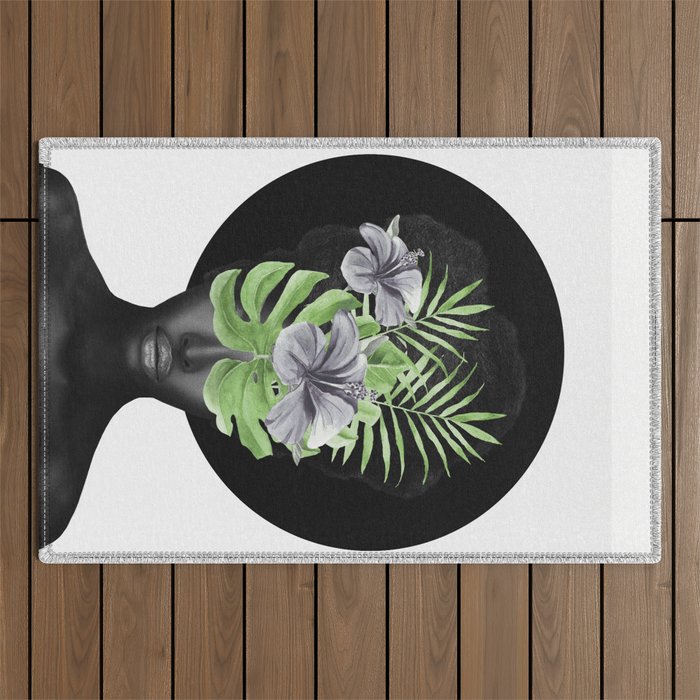 Tropical Girl Outdoor Rug Gallery Image 1