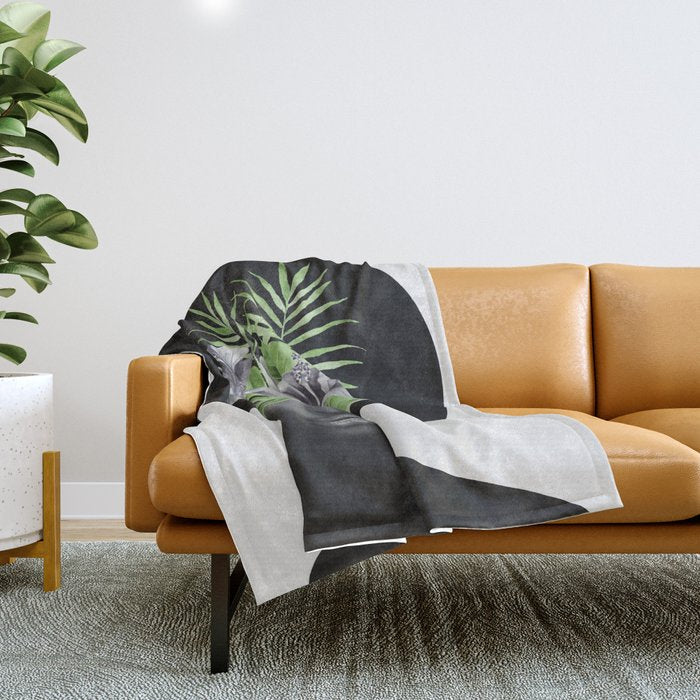 Tropical Girl Throw Blanket Gallery Image 1