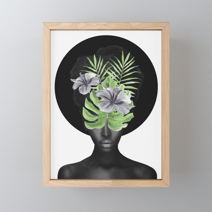 Tropical Girl Mini Art Print Gallery Image 1