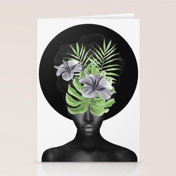 Tropical Girl Stationery Card Gallery Image 2