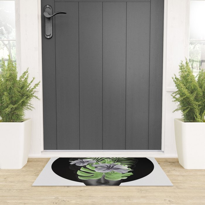 Tropical Girl Welcome Mat Gallery Image 3