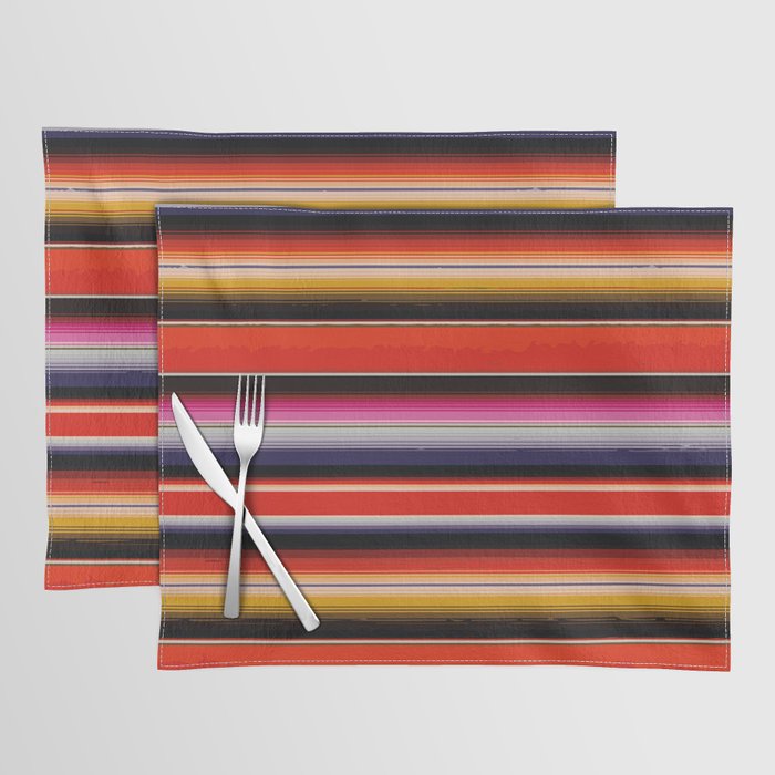 Orange Sarape Saltillo Placemat Gallery Image 1
