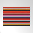 Orange Sarape Saltillo Welcome Mat Gallery Image 1