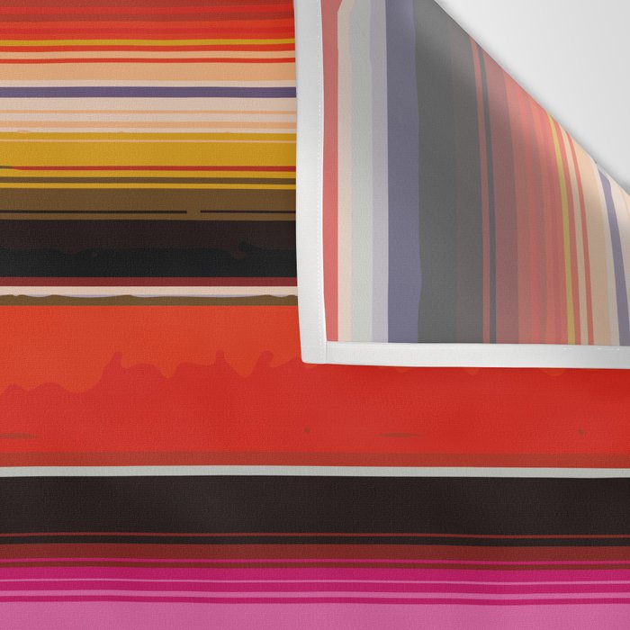 Orange Sarape Saltillo Wall Tapestry Gallery Image 3