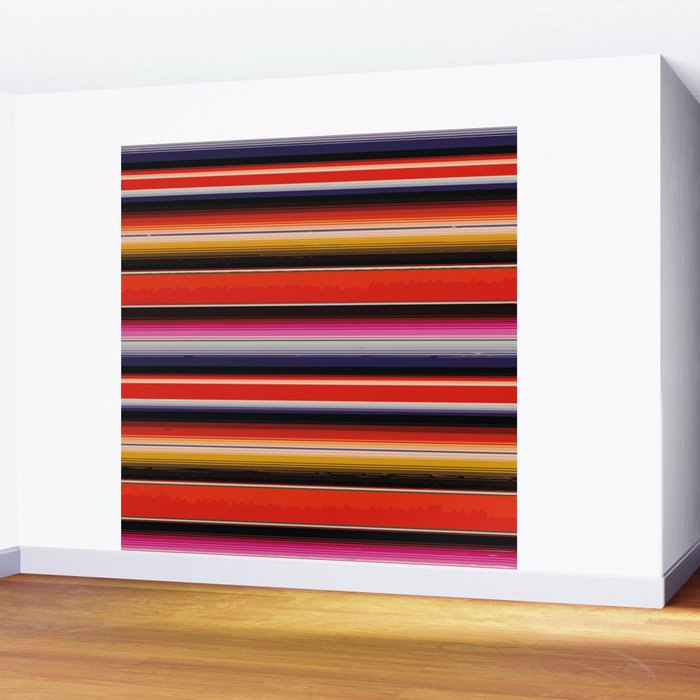 Orange Sarape Saltillo Wall Mural Gallery Image 2