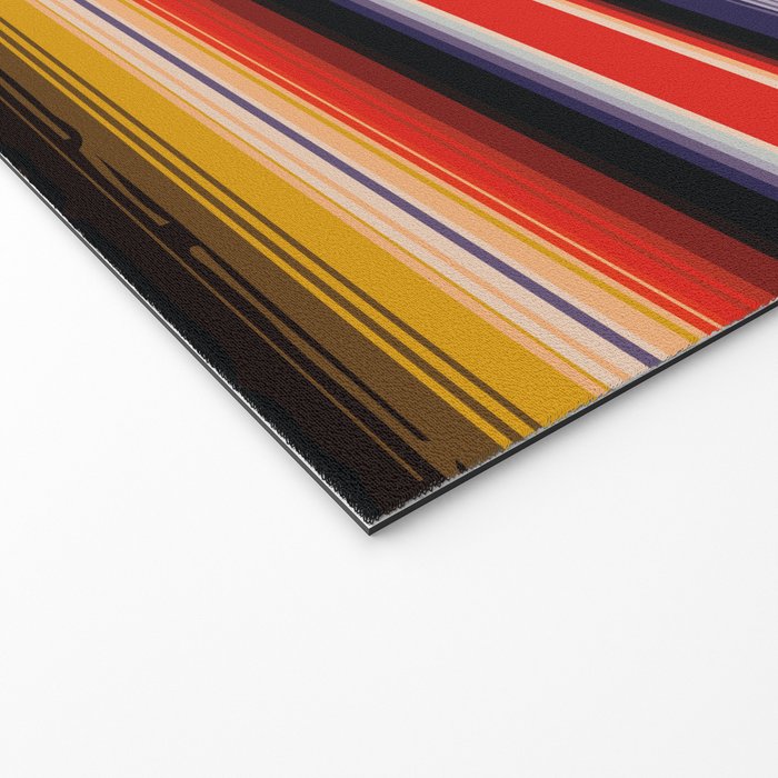 Orange Sarape Saltillo Welcome Mat Gallery Image 2