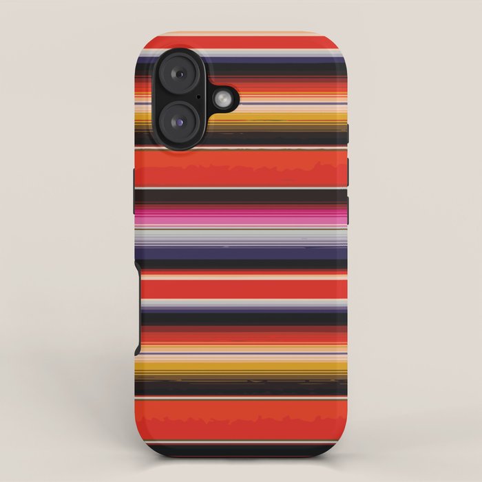 Orange Sarape Saltillo iPhone Case Gallery Image 1