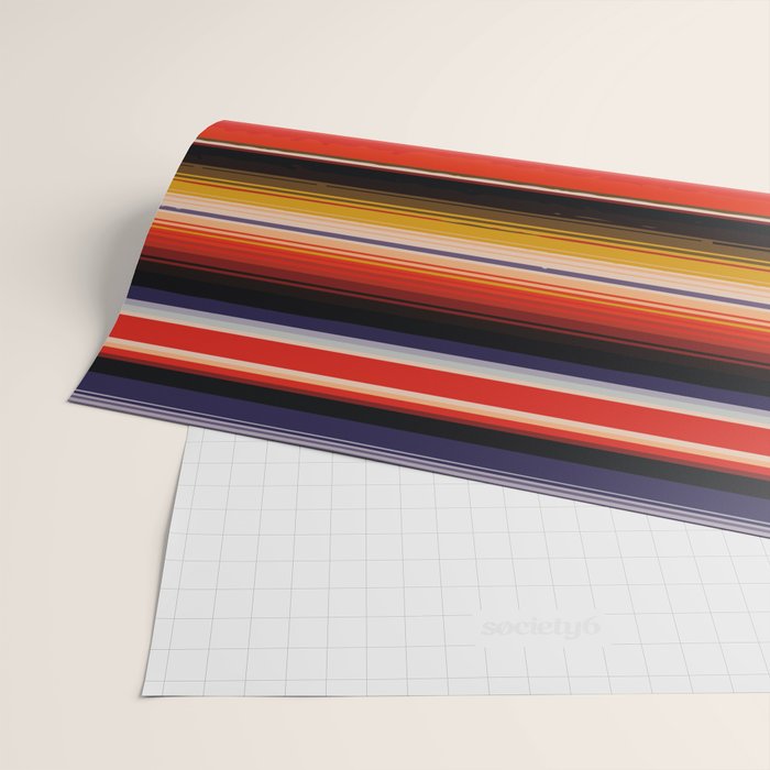 Orange Sarape Saltillo Wrapping Paper Gallery Image 2