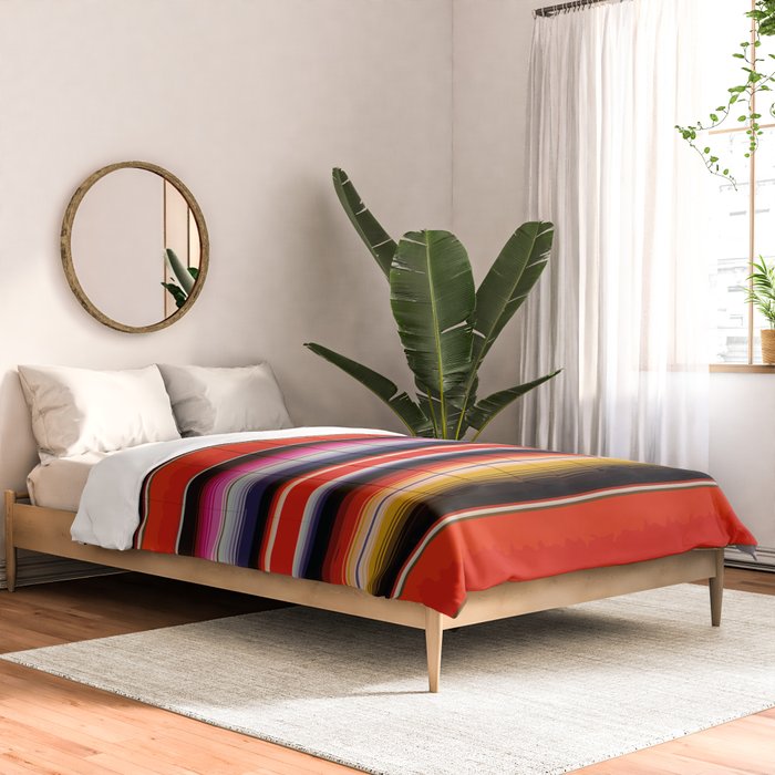 Orange Sarape Saltillo Comforter Gallery Image 2