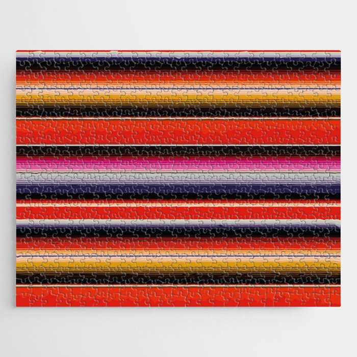 Orange Sarape Saltillo Jigsaw Puzzle Gallery Image 1