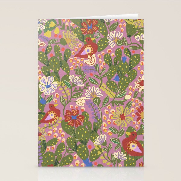 Folky violet Stationery Card Gallery Image 2