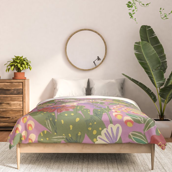 Folky violet Comforter Gallery Image 3
