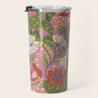 Folky violet Travel Mug Gallery Image 3