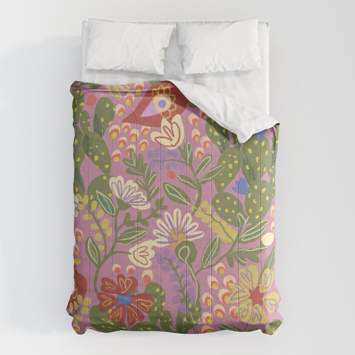 Folky violet Comforter Gallery Image 6