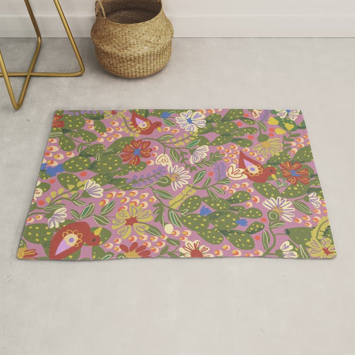 Folky violet Rug Gallery Image 1