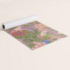 Folky violet Yoga Mat Gallery Image 2