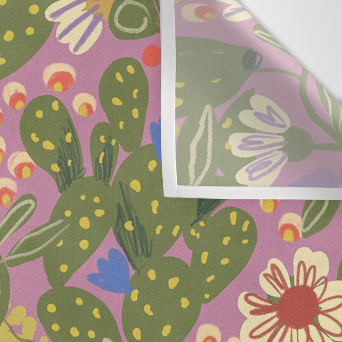 Folky violet Wall Tapestry Gallery Image 3