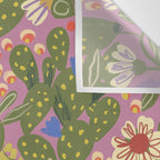 Folky violet Wall Tapestry Gallery Image 3
