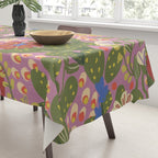 Folky violet Tablecloth Gallery Image 3