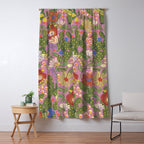 Folky violet Window Curtain Gallery Image 5