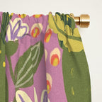 Folky violet Window Curtain Gallery Image 2