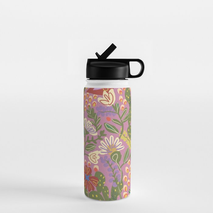 Folky violet Water Bottle Gallery Image 1