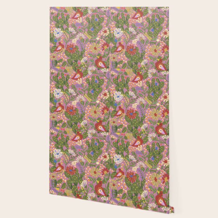 Folky violet Wallpaper Gallery Image 2