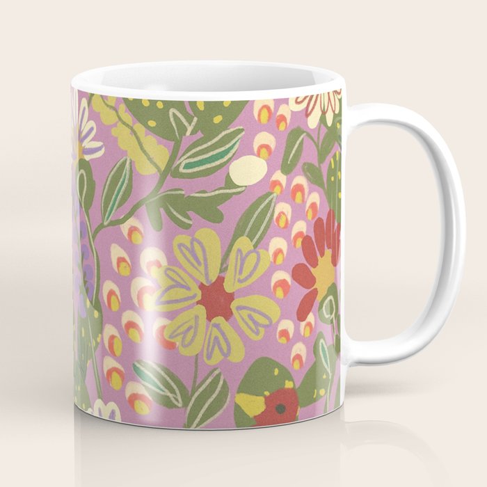 Folky violet Coffee Mug Gallery Image 1