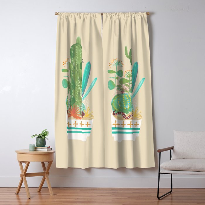 Desert planter Window Curtain Gallery Image 1