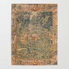 Antique 17th Century French Hunting Tapestry Poster Gallery Image 4