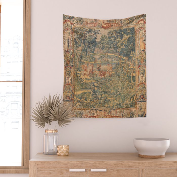 Antique 17th Century French Hunting Tapestry Wall Tapestry Gallery Image 2