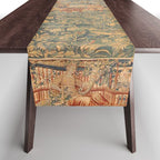 Antique 17th Century French Hunting Tapestry Table Runner Gallery Image 1