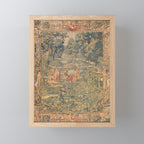 Antique 17th Century French Hunting Tapestry Mini Art Print Gallery Image 1