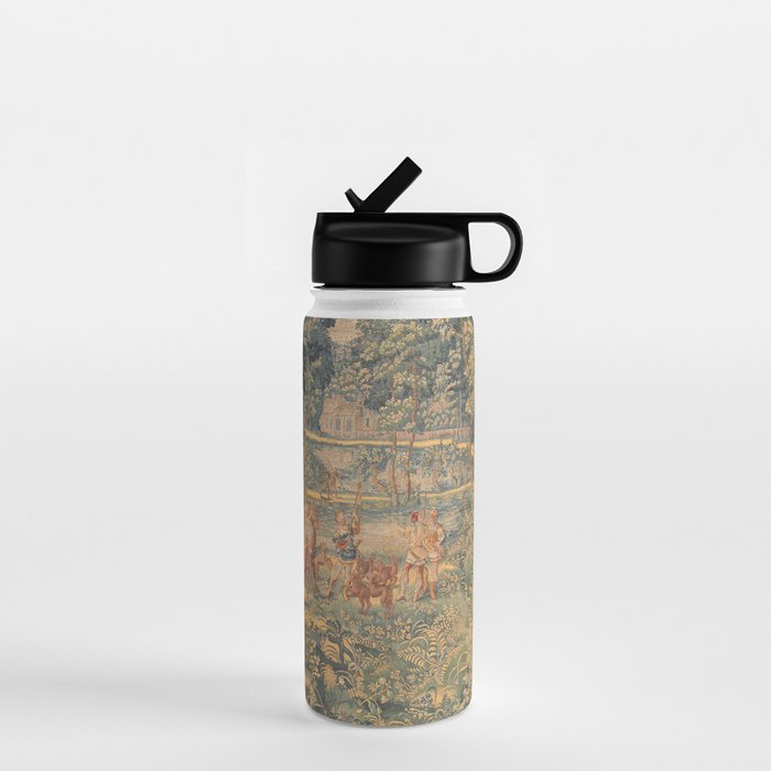 Antique 17th Century French Hunting Tapestry Water Bottle Gallery Image 1