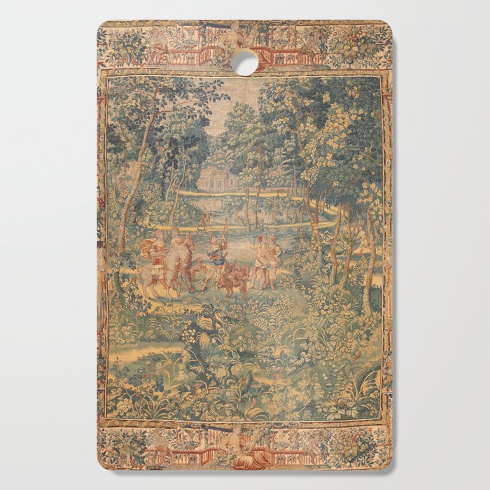 Antique 17th Century French Hunting Tapestry Cutting Board Gallery Image 1