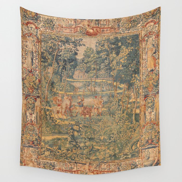 Antique 17th Century French Hunting Tapestry Wall Tapestry Gallery Image 4