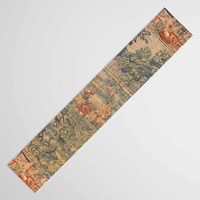 Antique 17th Century French Hunting Tapestry Table Runner Gallery Image 3