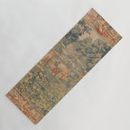 Antique 17th Century French Hunting Tapestry Yoga Mat Gallery Image 1