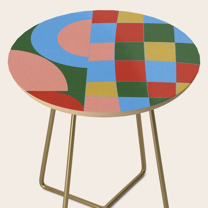 abstract retro vivid fall 4 Side Table Gallery Image 2