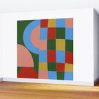 abstract retro vivid fall 4 Wall Mural Gallery Image 2