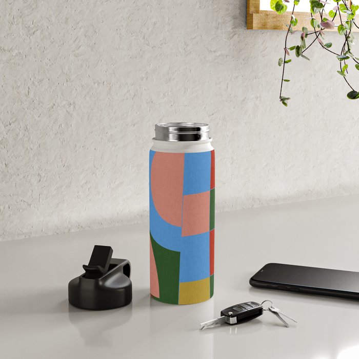 abstract retro vivid fall 4 Water Bottle Gallery Image 4