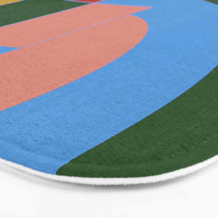 abstract retro vivid fall 4 Bath Mat Gallery Image 3