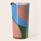 abstract retro vivid fall 4 Travel Mug Gallery Image 3