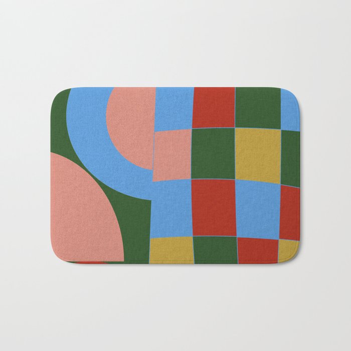 abstract retro vivid fall 4 Bath Mat Gallery Image 1