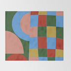 abstract retro vivid fall 4 Throw Blanket Gallery Image 2