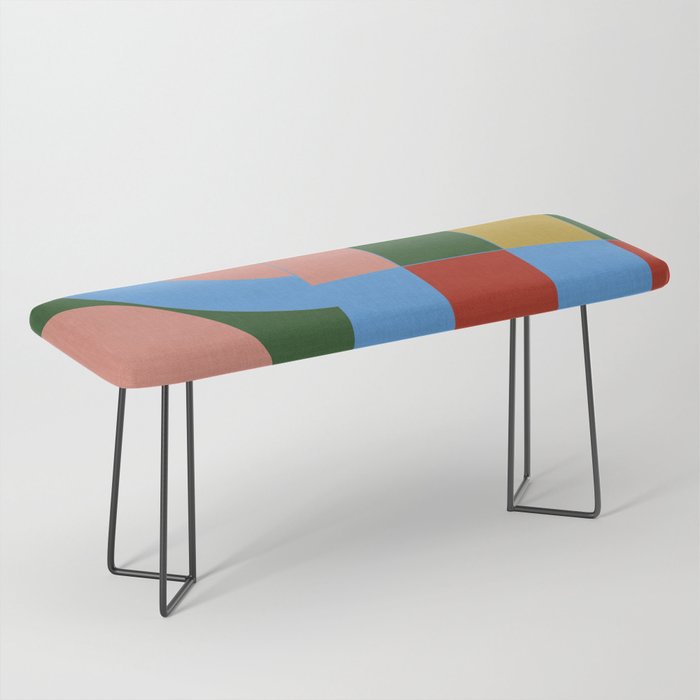 abstract retro vivid fall 4 Bench Gallery Image 1